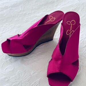 Jessica Simpson Women's Pink Wedge Sandals